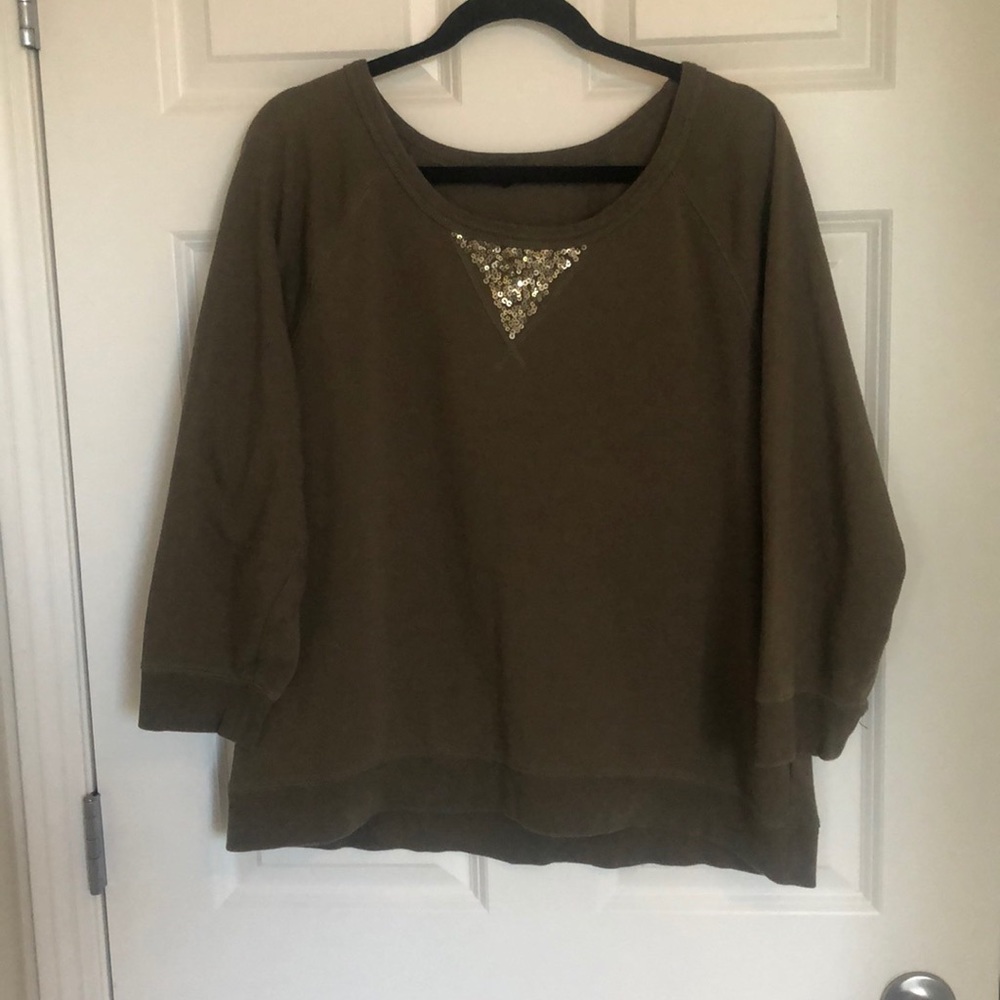 Olive Green Crew Neck